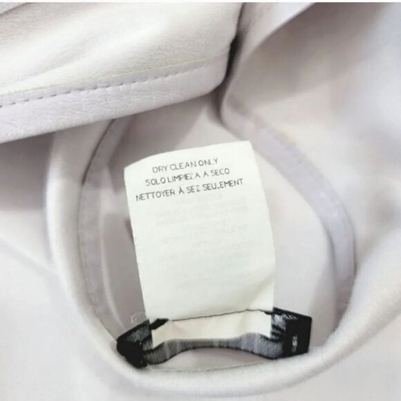 Vintage 90s Bebe Faux Suede V-neck Leather Trim Dress in Purple Frost Size Med - Picture 9 of 11